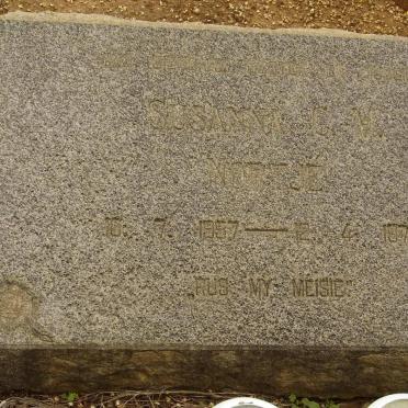 NORTJE Susanna C. V. 1957-1972