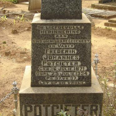 POTGIETER Frederik Johannes 1871-1934