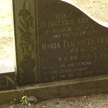 ROOYEN Maria Elizabeth Francina, van nee VILJOEN 1891-1967