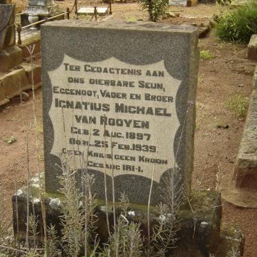 ROOYEN Ignatius Michael, van 1897-1939