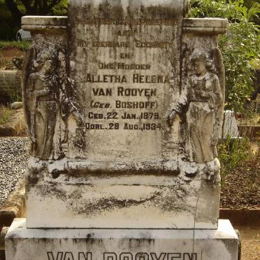 ROOYEN Alletha Helena, van nee BOSHOFF 1879-1934