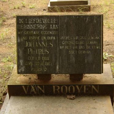 ROOYEN Johannes Petrus, van 1908-1967