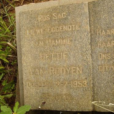 ROOYEN Hettie, van -1955
