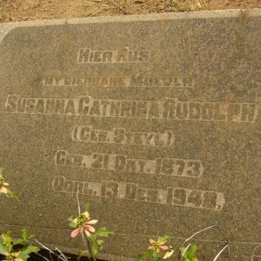 RUDOLPH Susanna Catharina nee STEYL 1873-1948