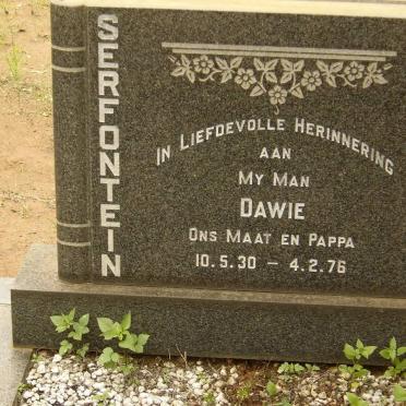 SERFONTEIN Dawie 1930-1976