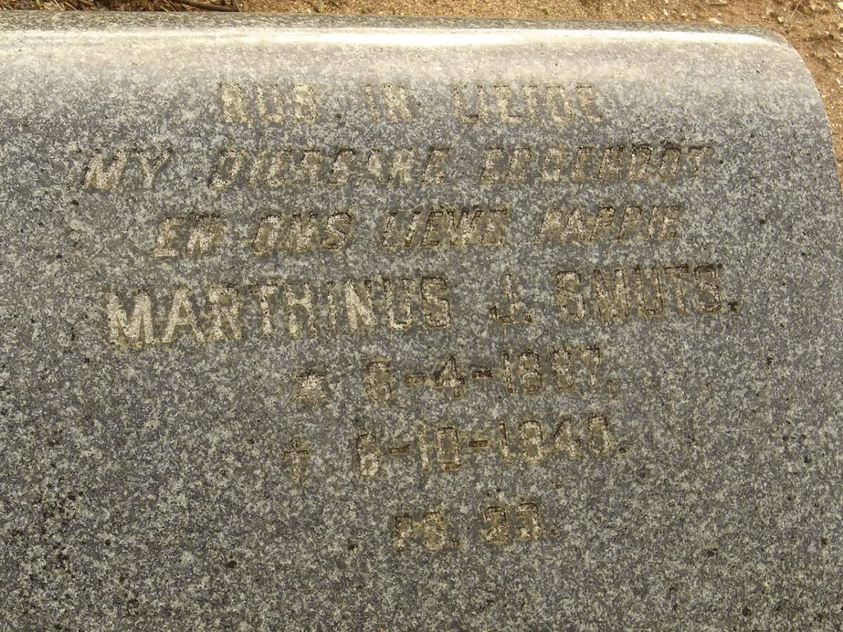 SMUTS Marthinus A. 1887-