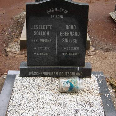 SOLLICH Bodo Eberhard 1939-2002 &amp; Lieselotte WEBER 1935-2001