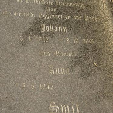 SMIT Johann 1943-2001 &amp; Anna 1943-