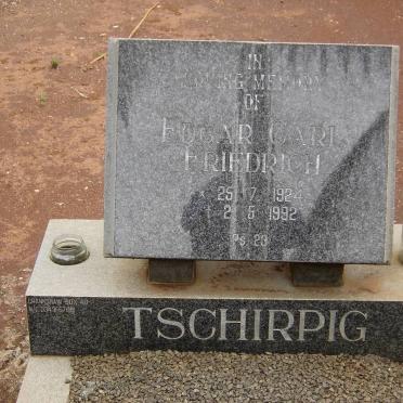 TSCHIRPIG Edgar Carl Friedrich 1924-1992