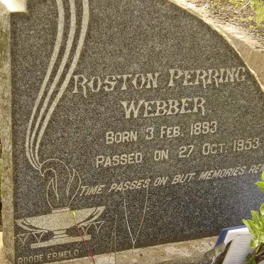 WEBBER Roston Perring 1893-1953