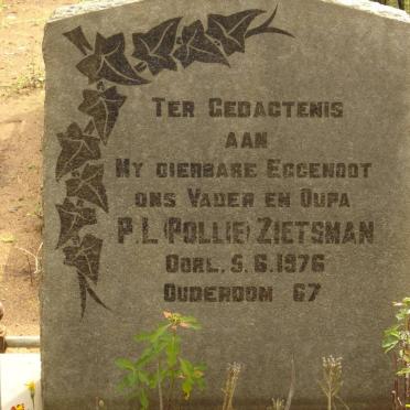 ZIETSMAN P.L.  -1976