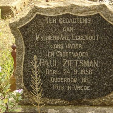 ZIETSMAN Paul  -1956