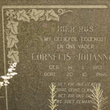 ? Cornelius Johannes 1913-1965
