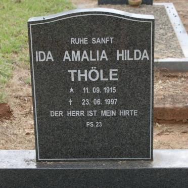 THÖLE Ida Amalia Hilda 1915-1997