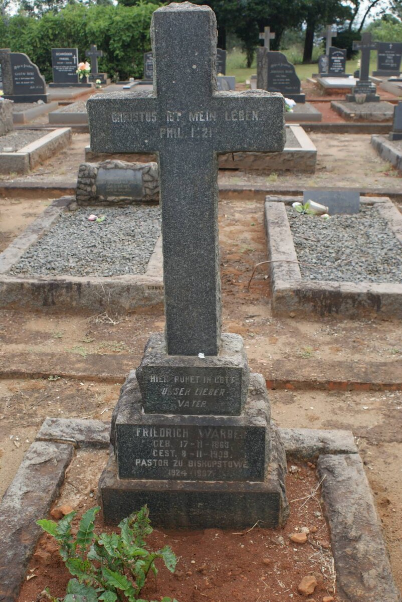 WARBER Friedrich 1863-19?9