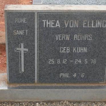 ELLING Thea, von previously RÖHRS nee KUHN 1912-1978