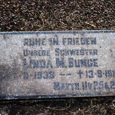 BUNGE Linda H. 1938-1987