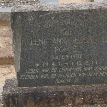 ETSABETH Helene Anna nee EINFELDT 1871-1964