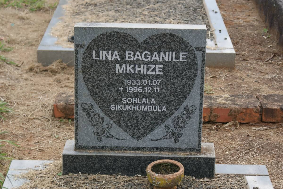 MKHIZE Lina Baganile 1933-1996
