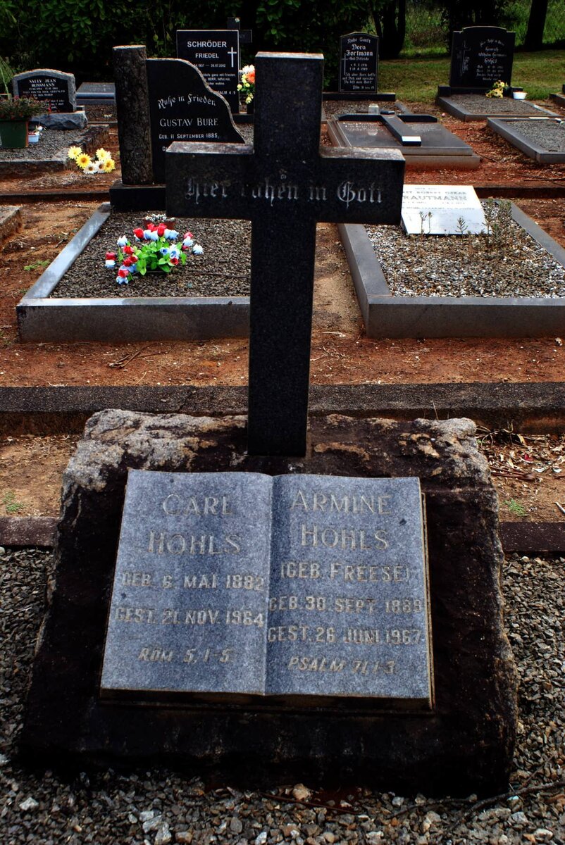 HOHLS Carl 1882-1964 &amp; Armine FREESE 1889-1967