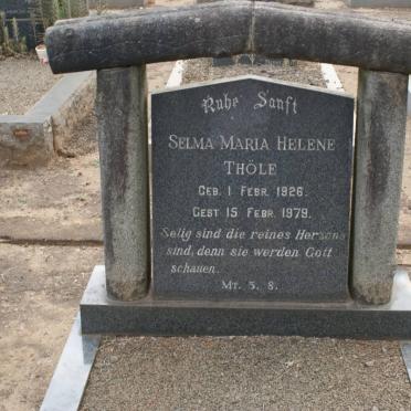 THÖLE Selma Maria Helene1926-1979