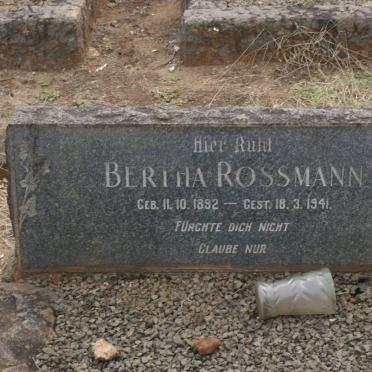 ROSSMANN Bertha 1892-1941
