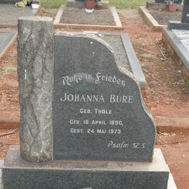 BURE Johanna nee THÖLE 1890-1973