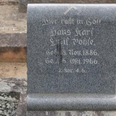 POHLE Hans Karl Emil 1886-1966