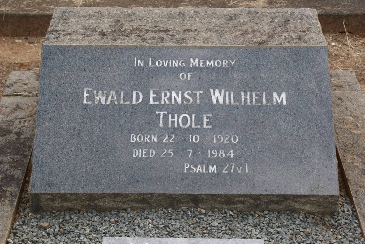 THÖLE Ewald Ernst Wilhelm 1920-1984