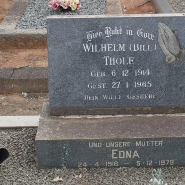 THÖLE Wilhelm 1914-1965 &amp; Edna 1916-1979