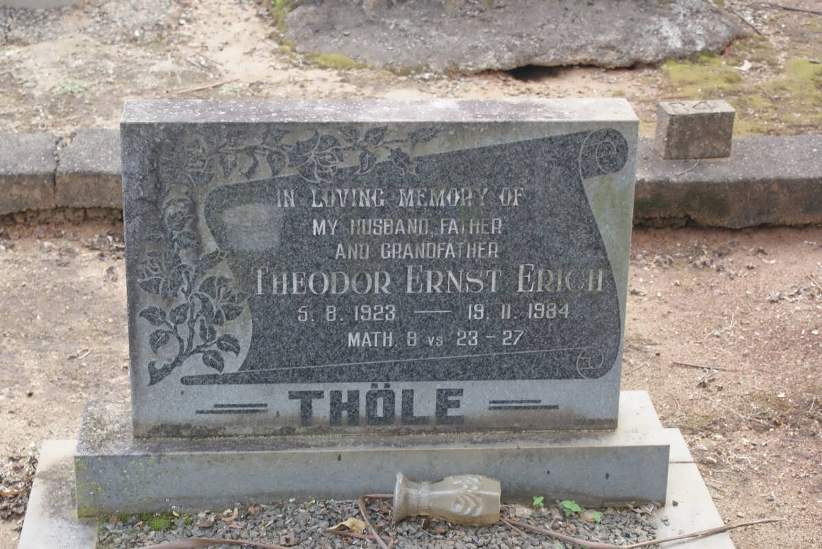 THÖLE Theodor Ernst Erich 1923-1984