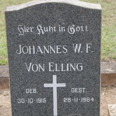 ELLING Johannes W.F., von 1915-1984