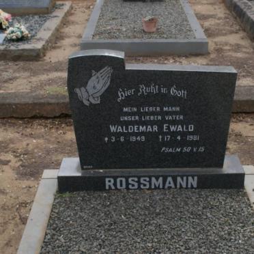 ROSSMANN Waldemar Ewald 1949-1981