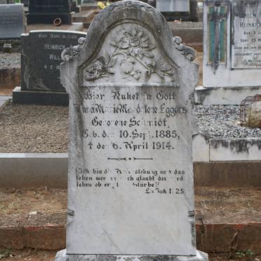 EGGERS Anna Marie Magdalene nee SCHMIDT 1885-1914