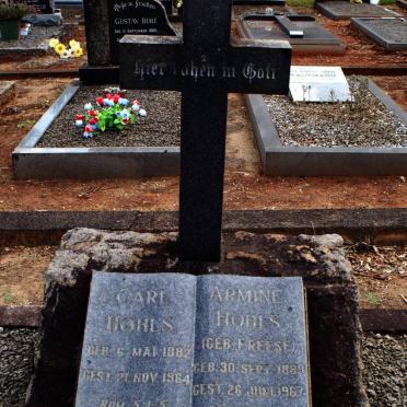 HOHLS Carl 1882-1964 &amp; Armine FREESE 1889-1967