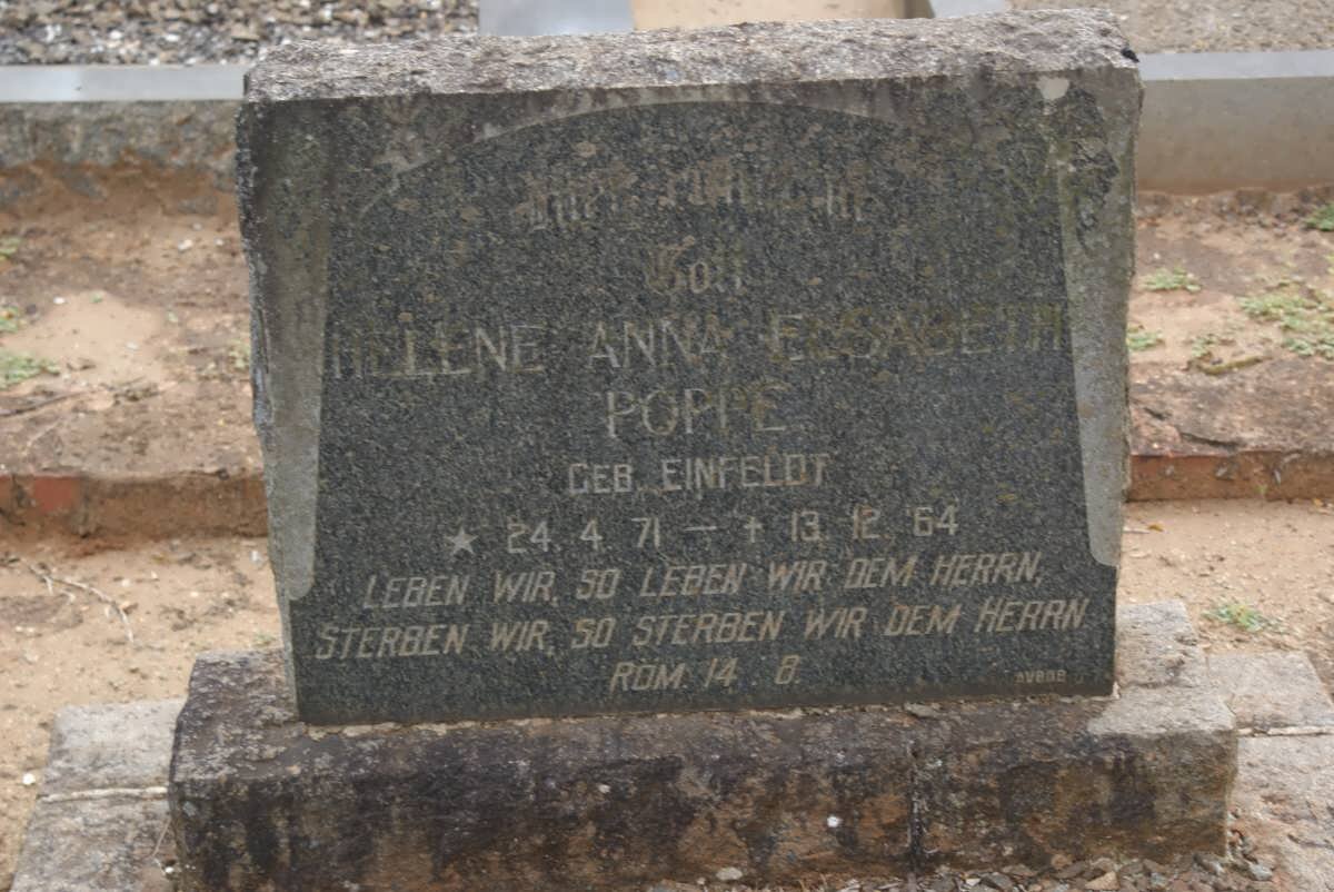 ETSABETH Helene Anna nee EINFELDT 1871-1964