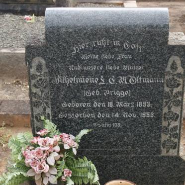 OLTMAN Wilhelmiene L.C.M. nee PRIGGE 1893-1953