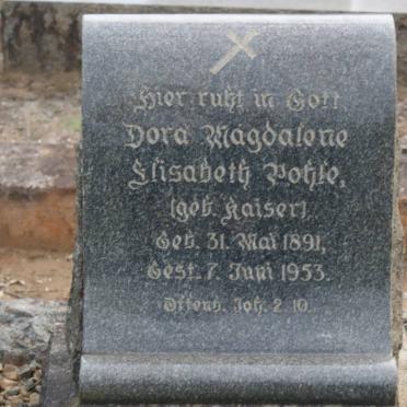 POHLE Dora Magdalene Elisabeth nee KAISER 1891-1953