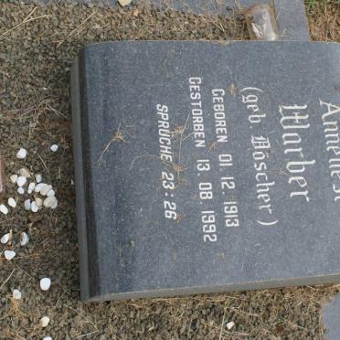 WARBER Anneliese nee BÖSCHER 1913-1992