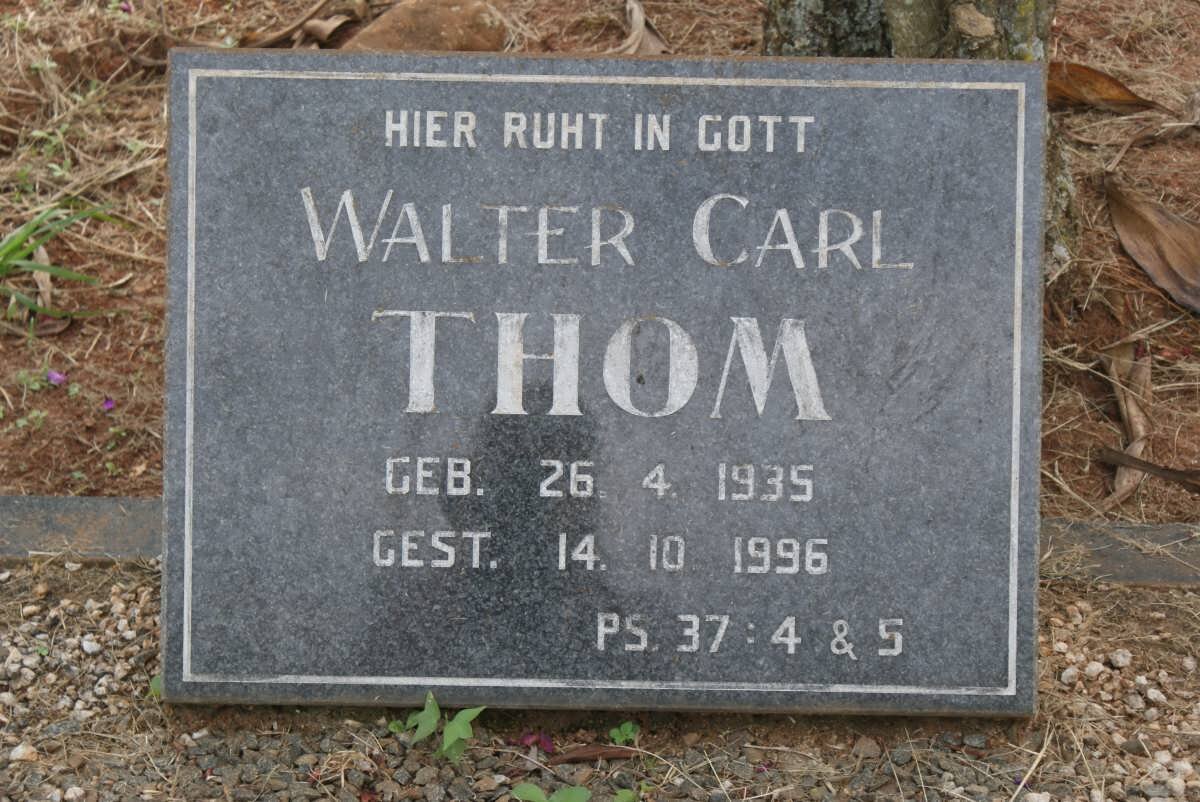 THOM Walter Carl 1935-1996