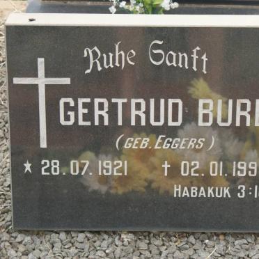 BURE Friedhold 1914-1993 &amp; Gertrud EGGERS 1921-1999