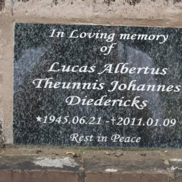 DIEDERICKS Lucas Albertus Theunnis Johannes 1945-2011