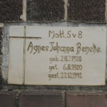 BENEKE Agnes Johanna 1920-1992