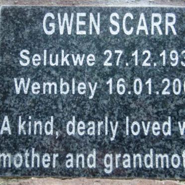SCARR Gwen 1937-2007