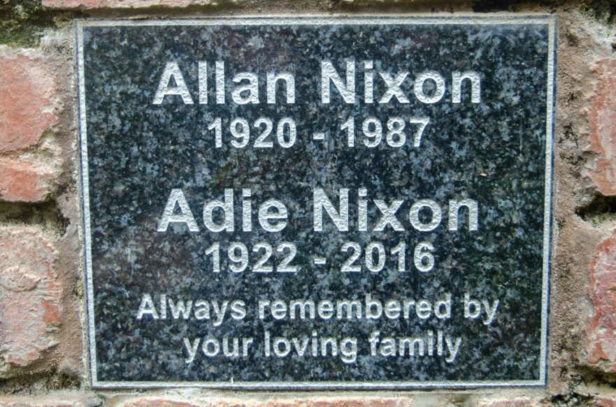 NIXON Allan 1920-1987 &amp; Adie 1922-2016