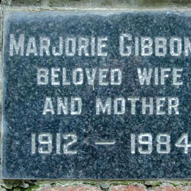 GIBBONS Marjorie 1912-1984