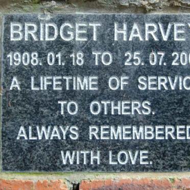 HARVEY Bridget 1908-2000