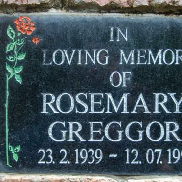 GREGGOR Rosemary 1939-1997