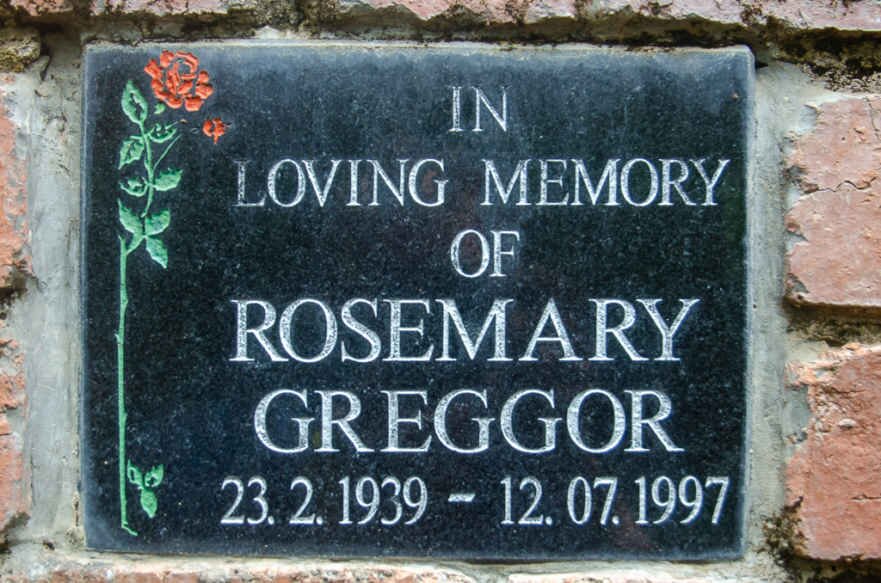 GREGGOR Rosemary 1939-1997