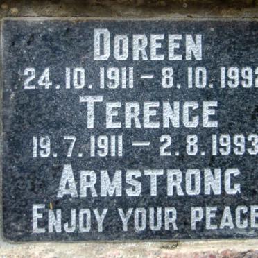 ARMSTRONG Terence 1911-1993 &amp; Doreen 1911-1992